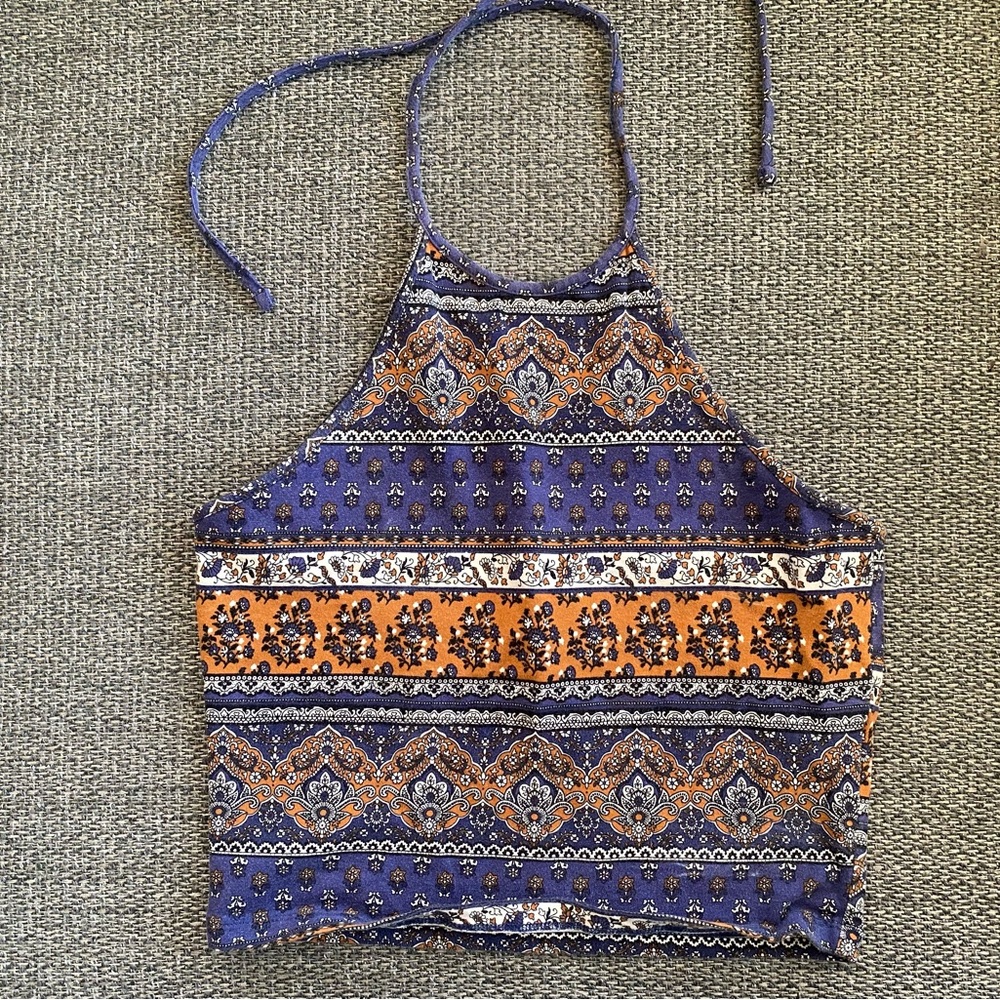 🎃Aztec Print Halter Top